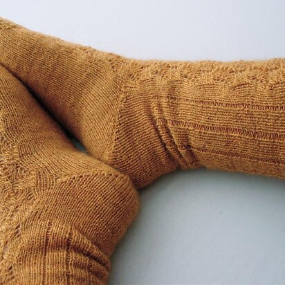 Toe Up Fir Cone Socks