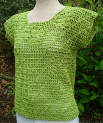 Filet Crochet T-Shirt - PW-203