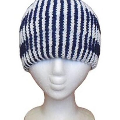 Double Stripes - Illusion Knit Hat