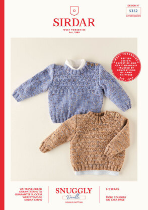 Babies Sweaters in Sirdar Snuggly Doodle DK - 5352 - Leaflet