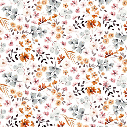 Digital Flowers (White)