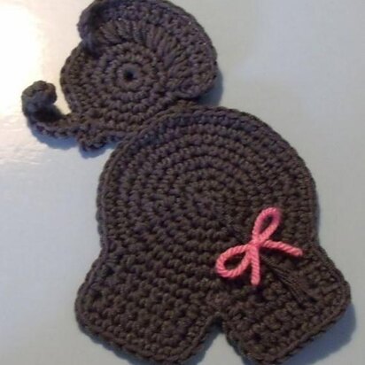 Elephant Appliqué Patch Trim