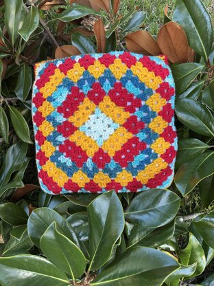Granny Square Pillow