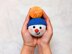 Crochet snowman head