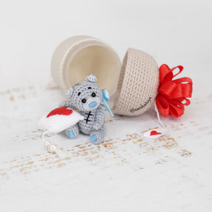 New pattern - Kinder Surprise, micro teddy, valentine