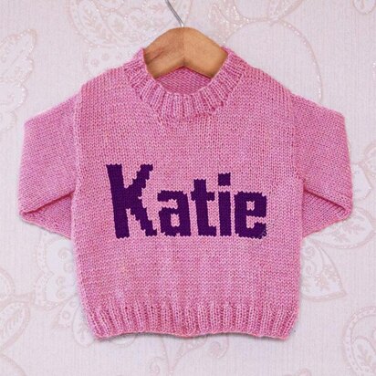 Intarsia - Katie Moniker Chart - Childrens Sweater