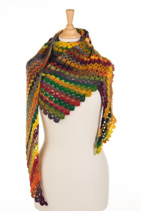 Flam(m)e Shawl