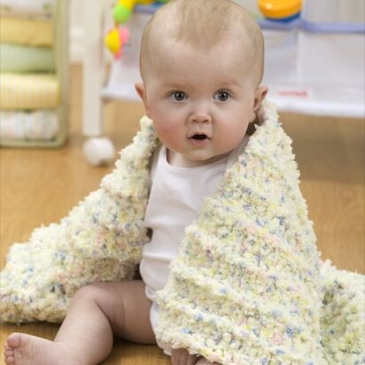 Coziest Baby Blanket Ever in Red Heart Buttercup - LW1814