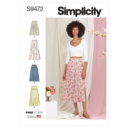Simplicity Misses' Skirts S9472 - Sewing Pattern