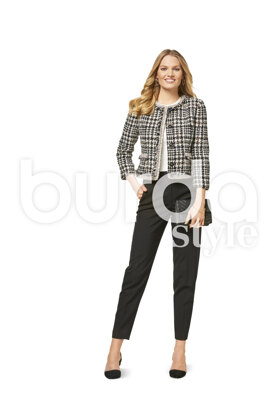 Burda Style Pattern B6465 Women's Collarless Jacket