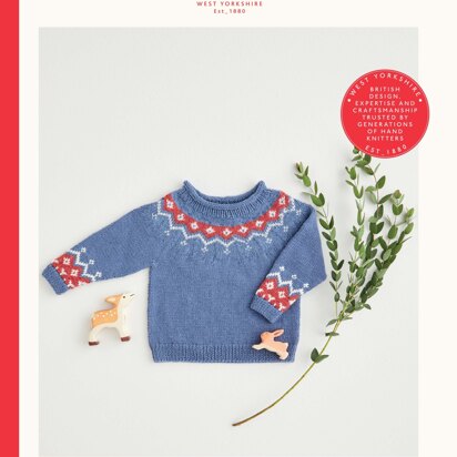 Sirdar 5391 Nordic Fair Isle Yoke Sweater PDF