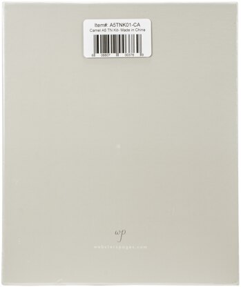 Webster's Pages Color Crush A5 Travel Notebook W/Journal - Camel