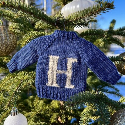 Christmas Letter Sweater Ornament