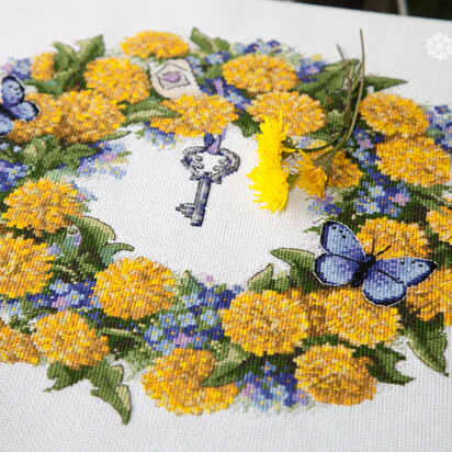 Merejka The Dandelion Wreath Cross Stitch Kit - MER-K097