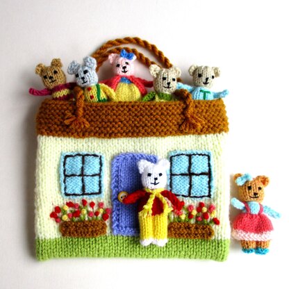 10 Tiny Bears and Cottage Bag