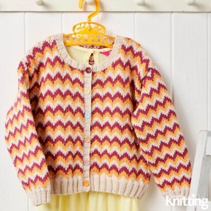 Children's Chevron Cardigan