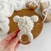 Crochet sheep pattern Baby rattle toy Amigurumi lamb teether farm animal