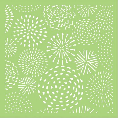 Kaisercraft Designer Template 6"X6" - Fireworks