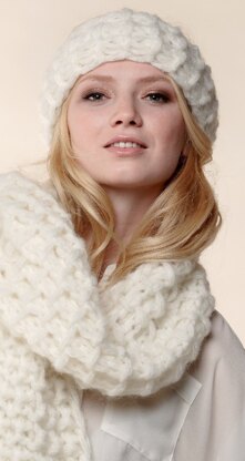 Hat, Loop, Headband & Scarf in Rico Fashion Gigantic Mohair - 210 - Downloadable PDF