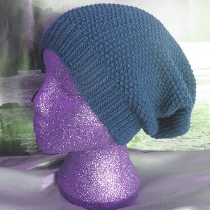 Moss Stitch (Seed Stitch) Slouch Hat