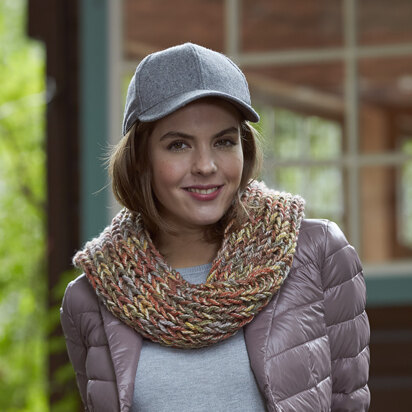 CHUNKY Infinity Scarf With Leather Strap, Hooded Scarf for Women