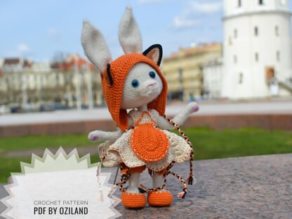 Сrochet pattern: Doll Clothes set PDF - Outfit Little fox for Amigurumi Doll