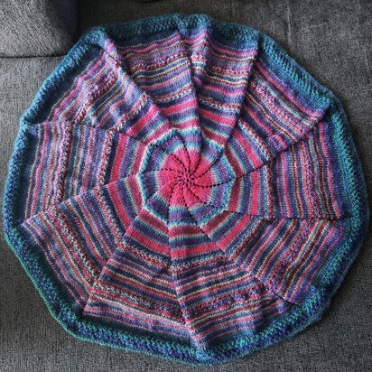 Spiral Moss Baby Blanket - knitting pattern