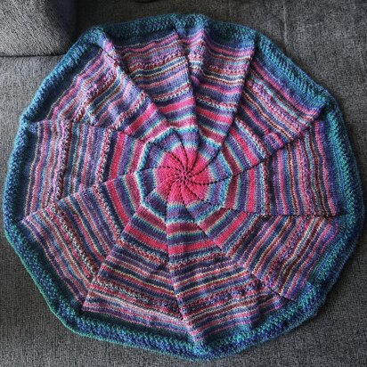 Spiral Moss Baby Blanket