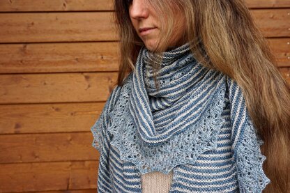 Clouds in the Sky Shawl
