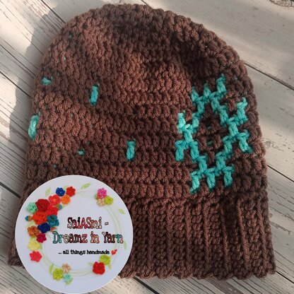 Snowflake and Sprinkles Beanie