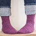 Licorice Twist Toe-Up Socks