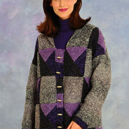 Patchwork Jacket in Lion Brand Homespun - 1293