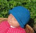 Baby Simple Garter Stitch Roll Brim Beanie Hat