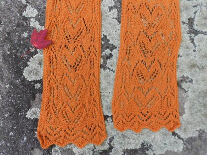 Fall Foliage Lace Scarf