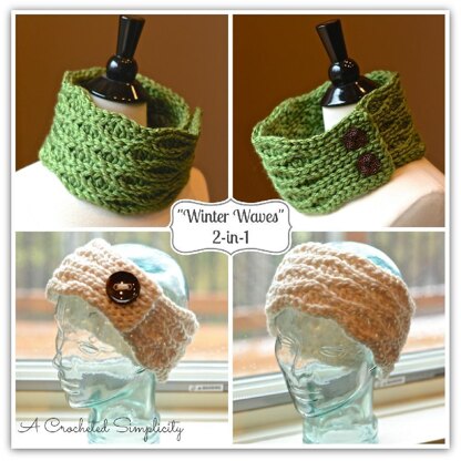 "Winter Waves" Cowl & Ear Warmer