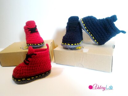 Baby Dr Martens Crochet pattern by Valery Lab LoveCrafts