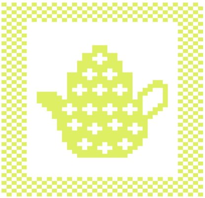 Mini Flower Teapot Dishcloth