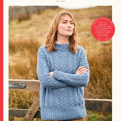 Turtle Neck Cable Jumper in Sirdar Haworth Tweed - 10153 - Downloadable PDF