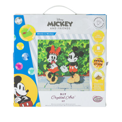 Crystal Art Minnie and Mickey, 30x30cm Diamond Painting Kit