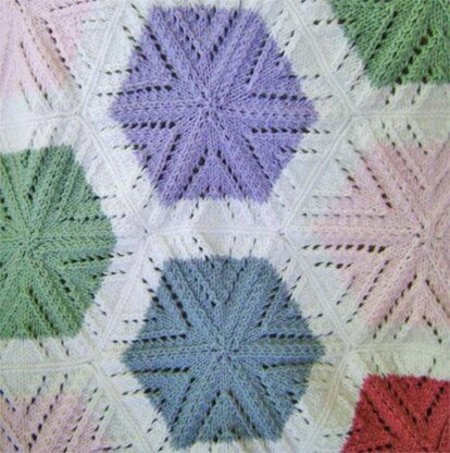 Hexagon Afghan - 177