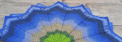 Earth Star Dragonfly 12 Point Star Baby Blanket