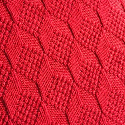 Textured Block Blanket - knitting pattern