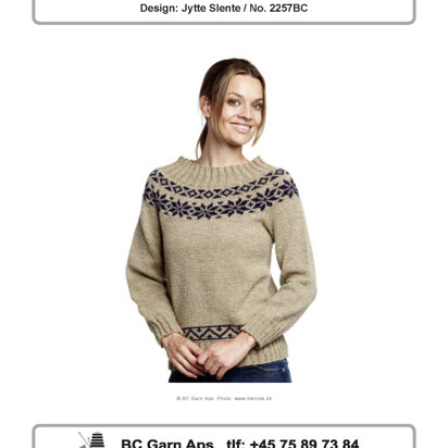 Norwegian Sweater in BC Garn Semilla - 2257BC - Downloadable PDF