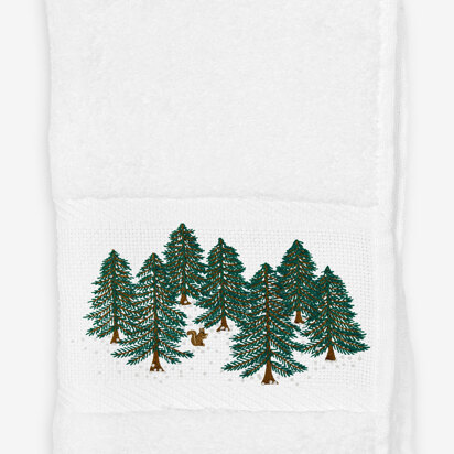 DMC Snowy Forest Embroidery Pattern - PAT1820 - Downloadable PDF