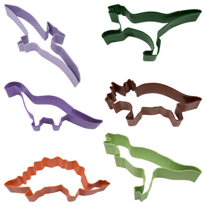 R&M Dinosaur Cookie Cutters Set of 6