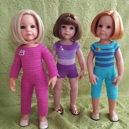 Crochet pattern 18-inch Doll Jumpsuit