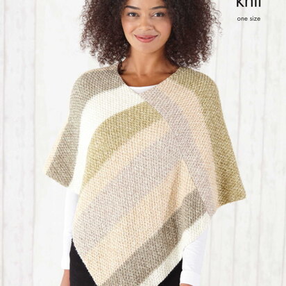 Ponchos Knitted in King Cole Harvest DK - 5785 - Downloadable PDF