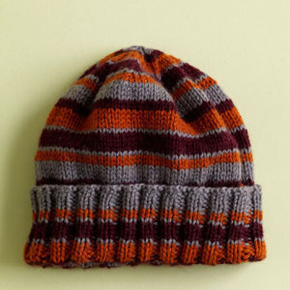 House Colors Hat in Lion Brand Superwash Merino Cashmere - L0514