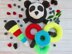 Panda Color Stacking rings toy
