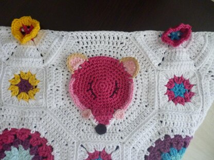 Baby blanket "Fox obsession "